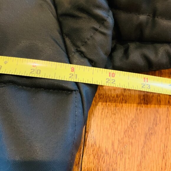 VTG Bob Allen Black Puffer Quilted w/Black Suede Shooting Jacket Mens Medium - Picture 10 of 16